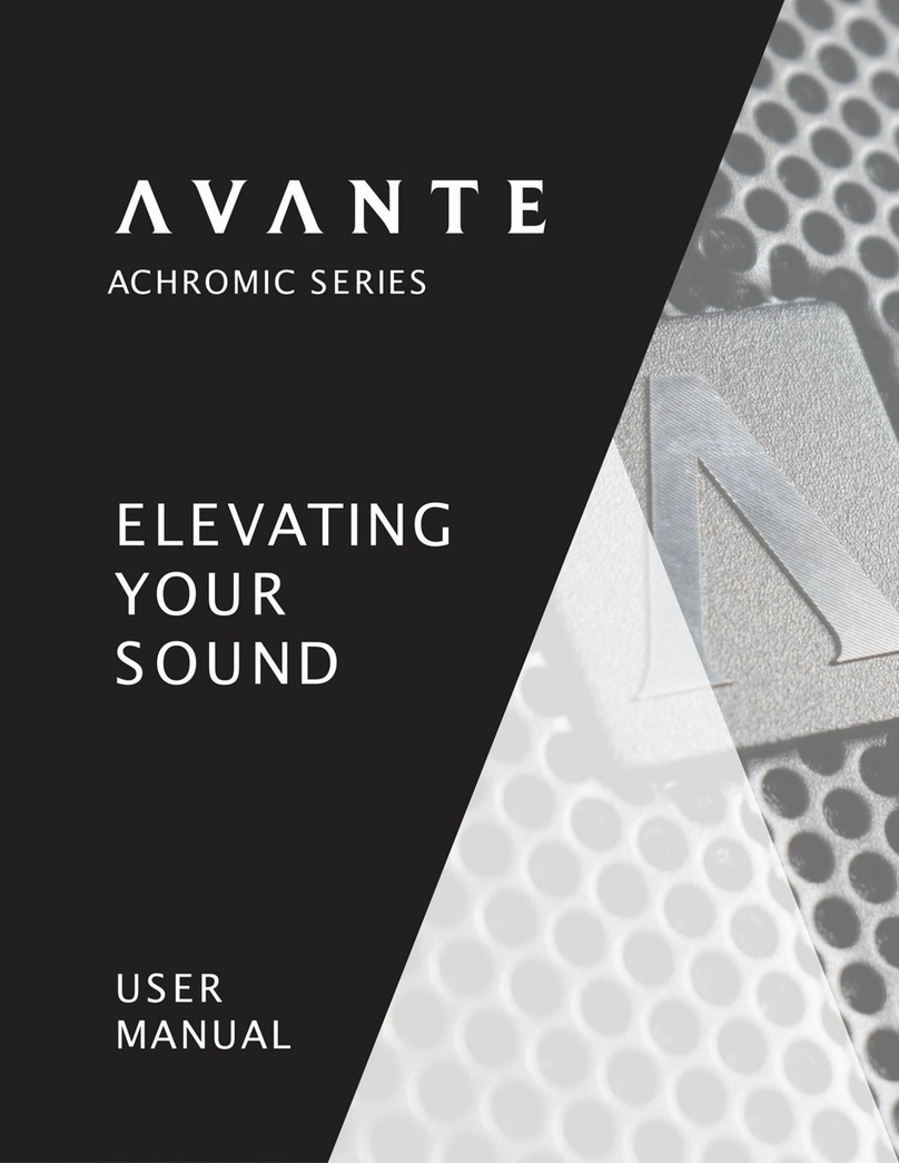 Avante Achromic Series user manual