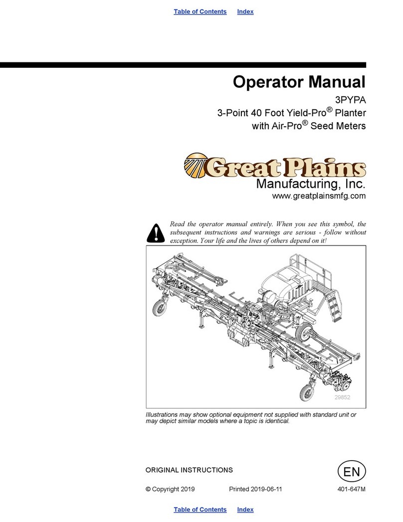 GREAT PLAINS Yield-Pro 3PYPA Operator's manual