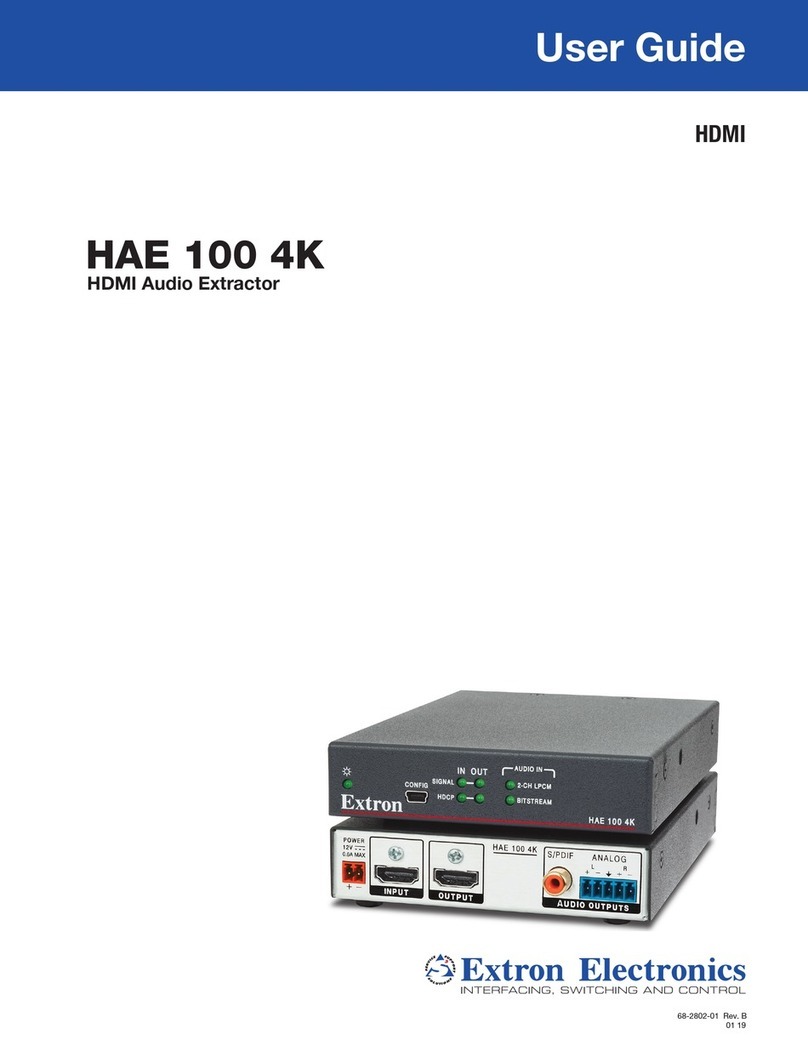 Extron electronics HAE 100 4K user guide