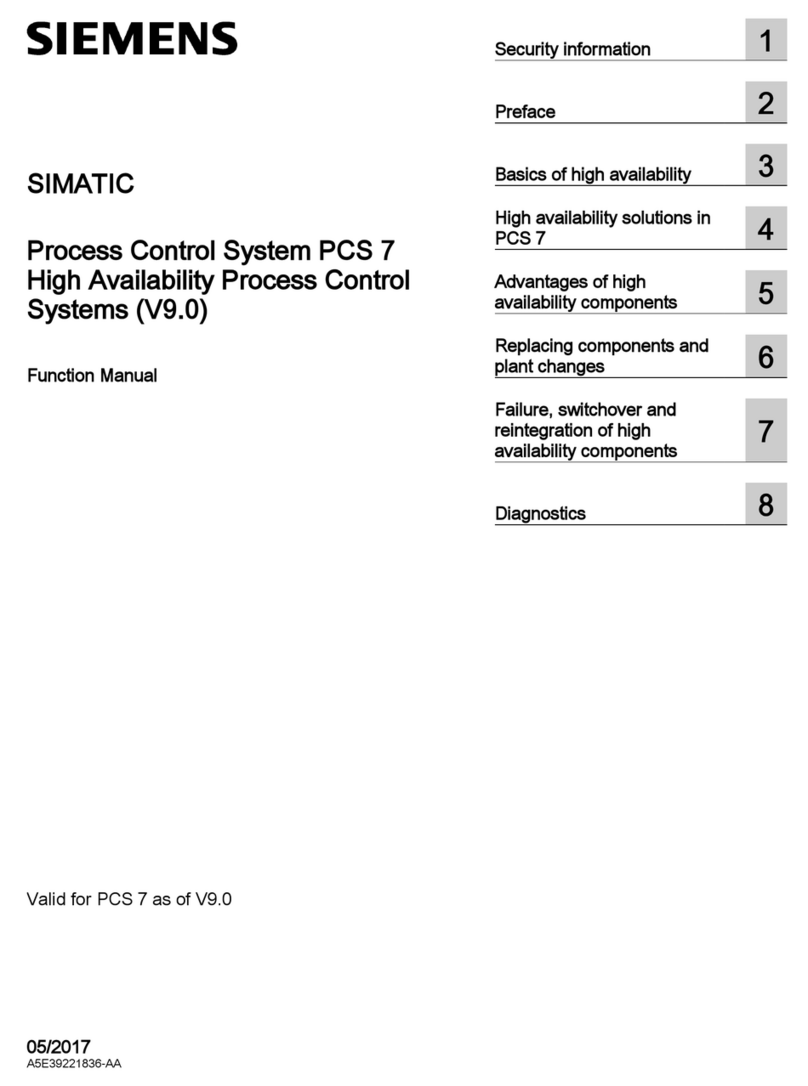 Siemens SIMATIC PCS 7 Parts list manual