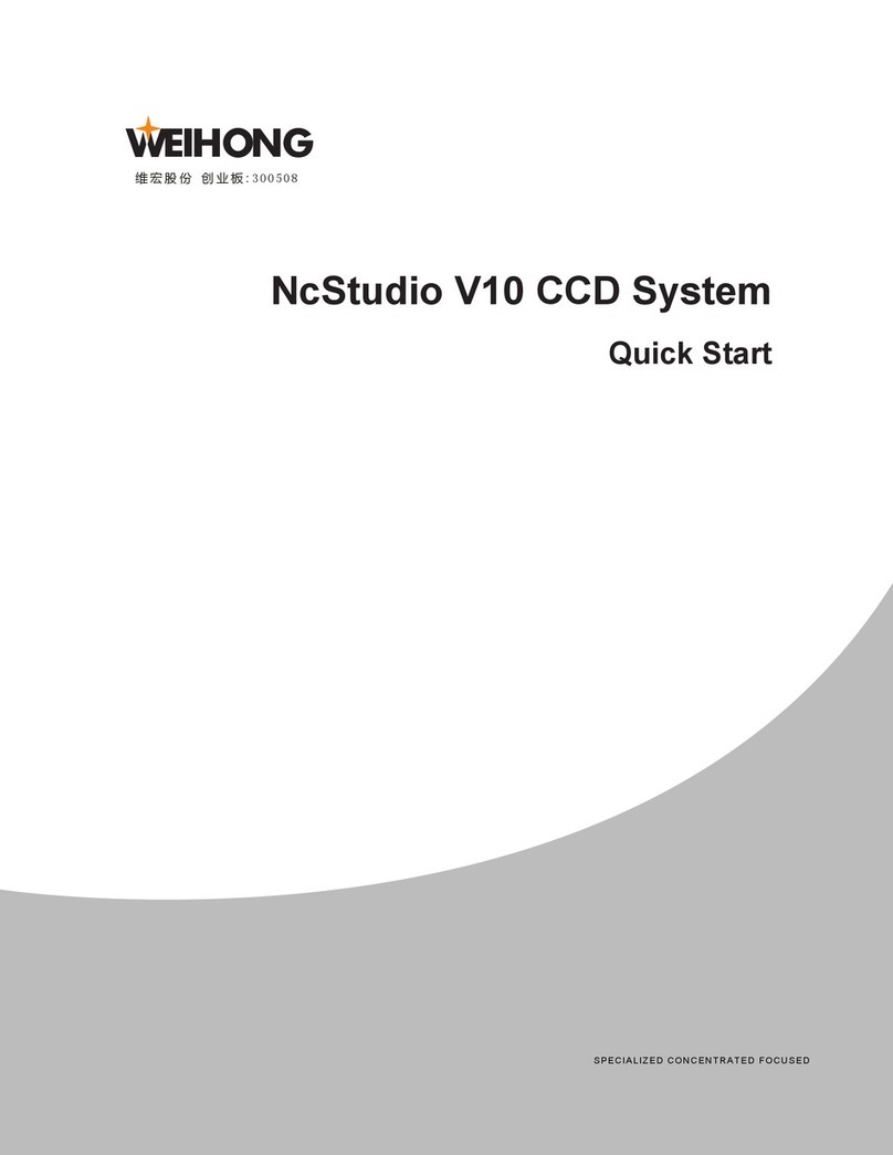WEIHONG ELECTRONIC NcStudio V10 CCD System quick start