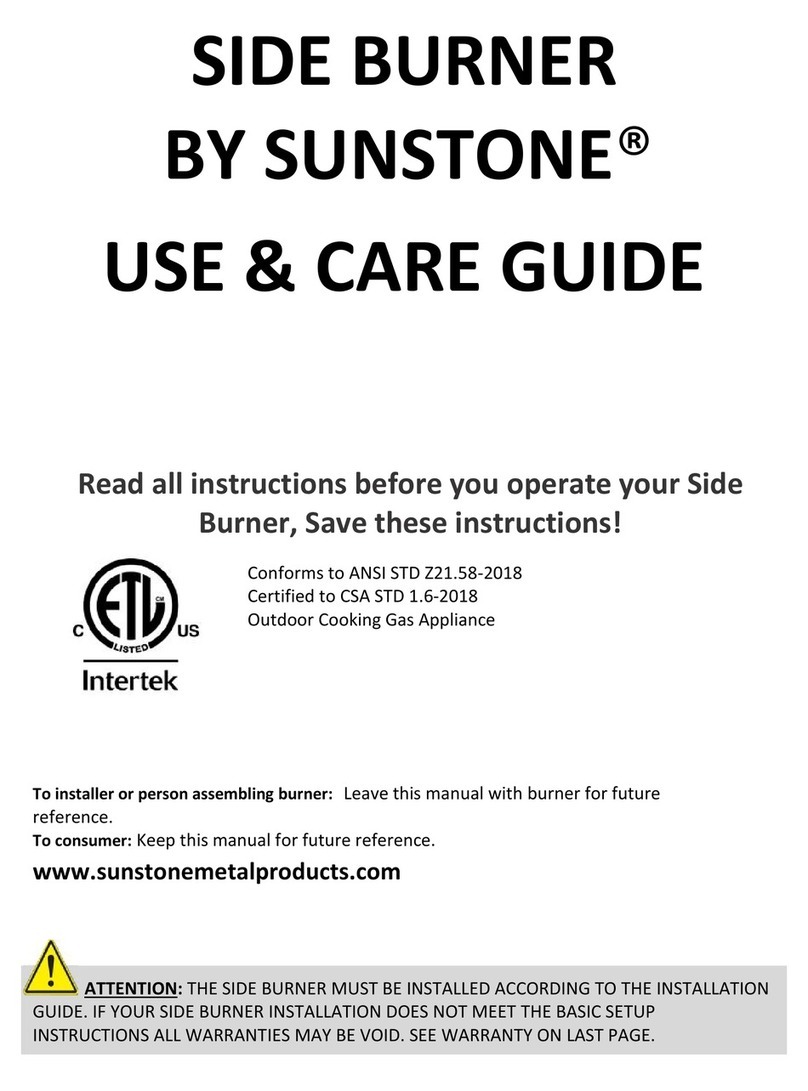 SUNSTONE 1SSB Use & care guide SUNSTONE 1SSB Use & care guide