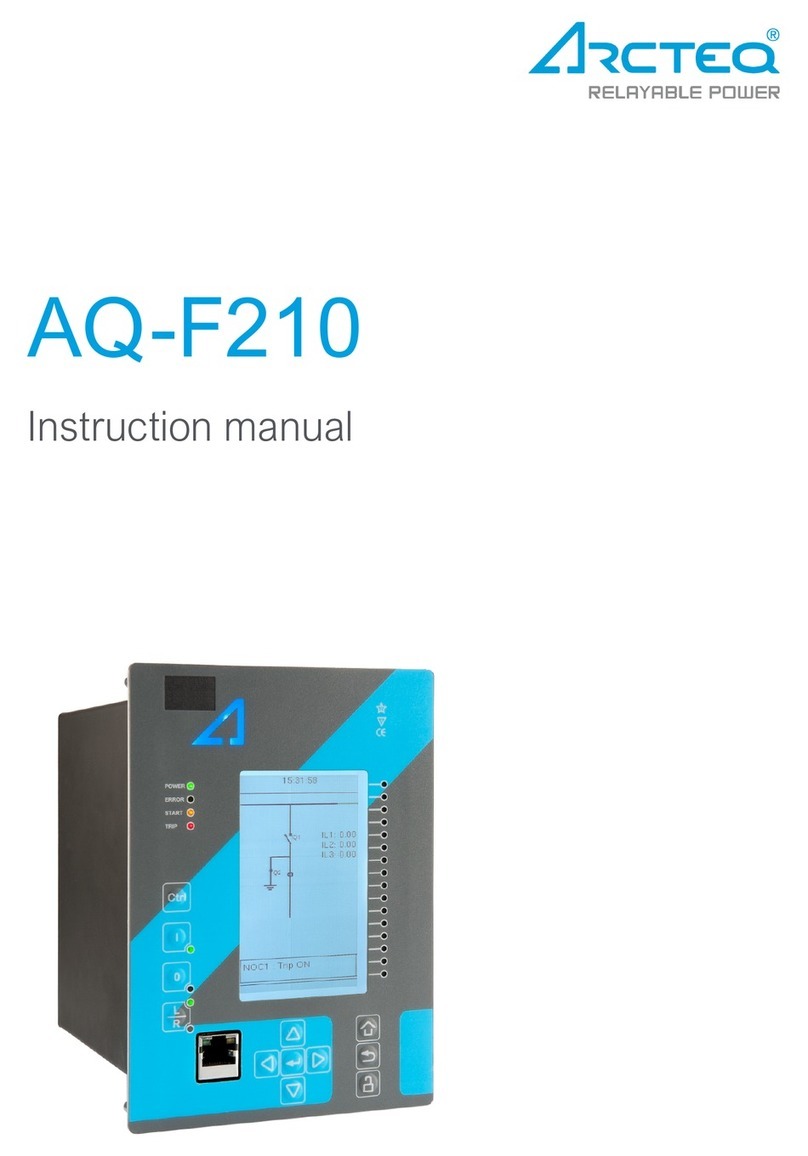 Arcteq AQ-F210 instruction manual