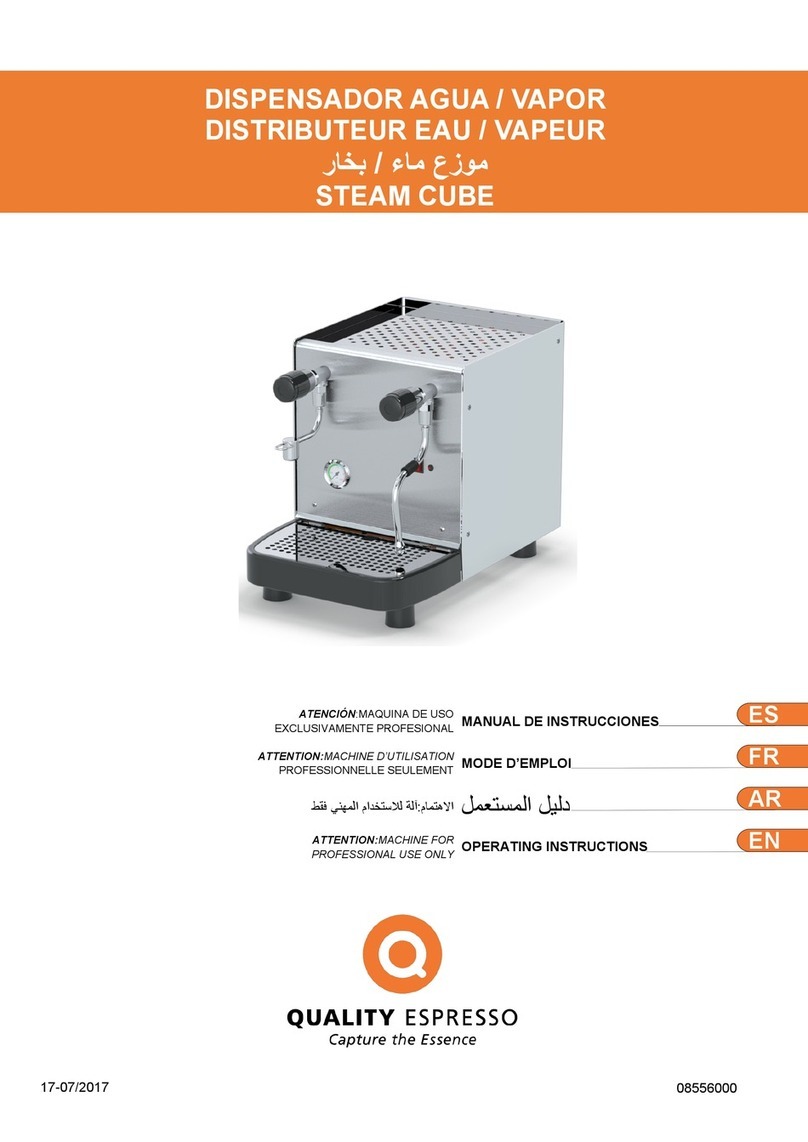 Quality Espresso Steam Cube User manual