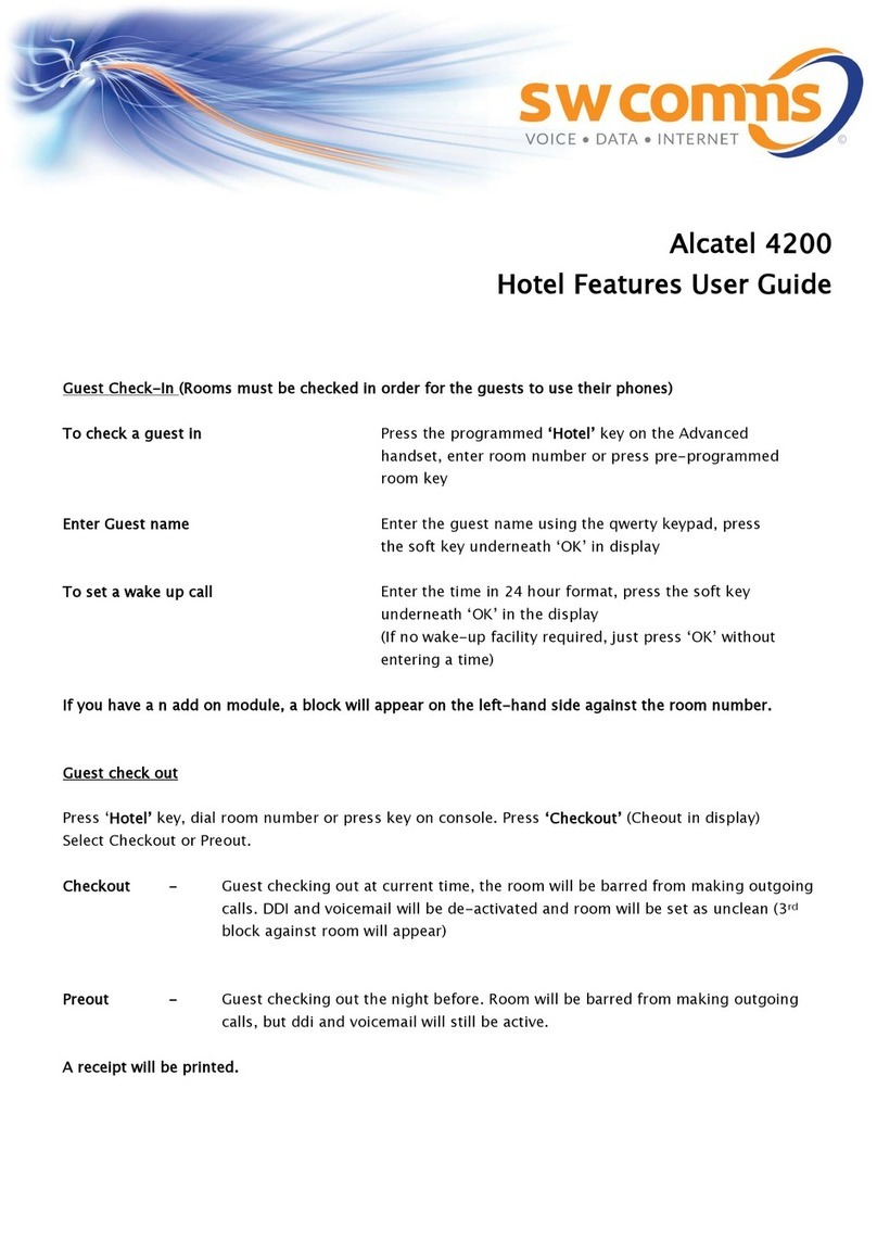 Alcatel EASY REFLEXES 4200 User manual