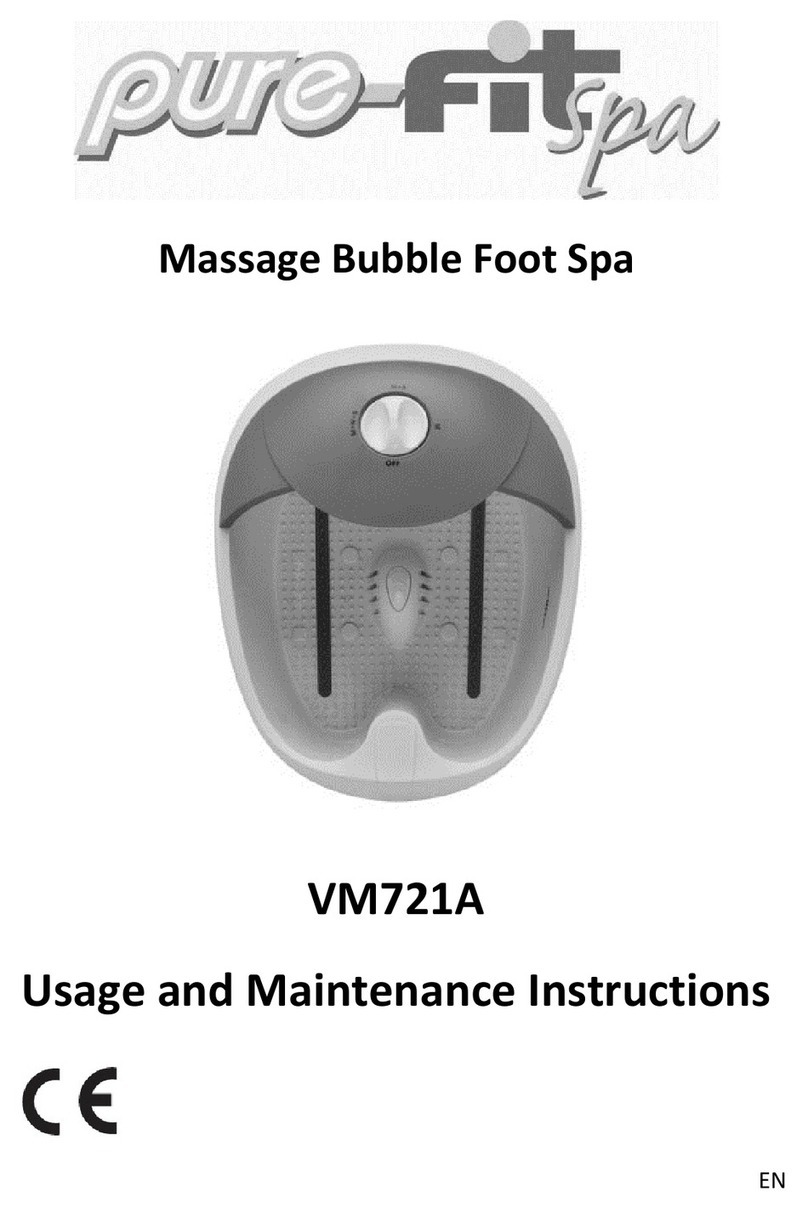 Pure-Fit Spa VM721A Programming manual