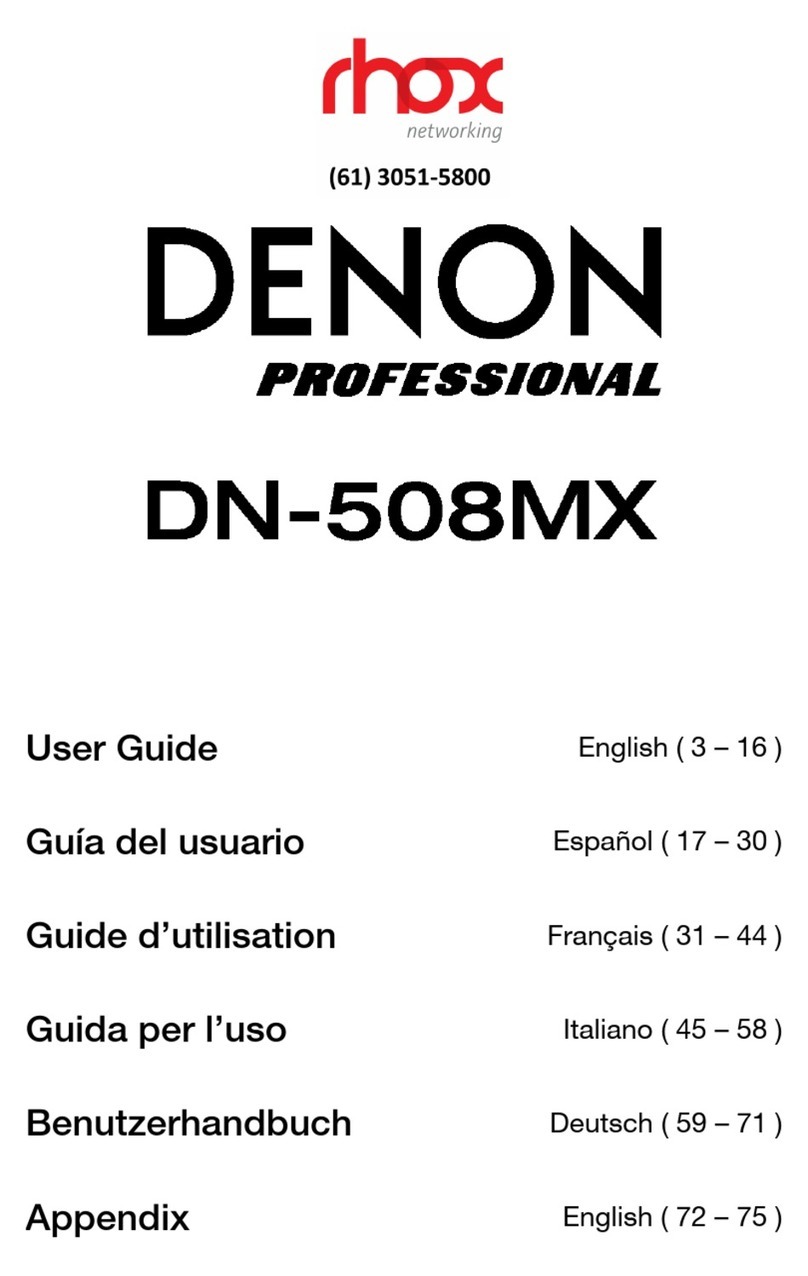 Denon Professional DN-508MX User manual