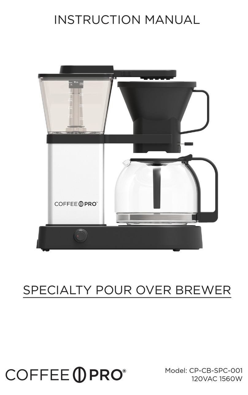 COFFEE PRO CP-CB-SPC-001 instruction manual
