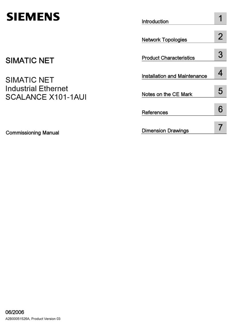 Siemens SCALANCE X101-1AUI Commissioning manual
