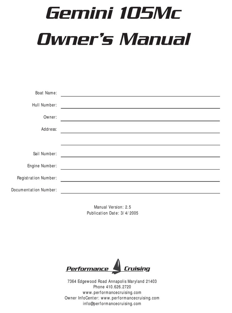 Performance Cruising Gemini 105Mc owner's manual
