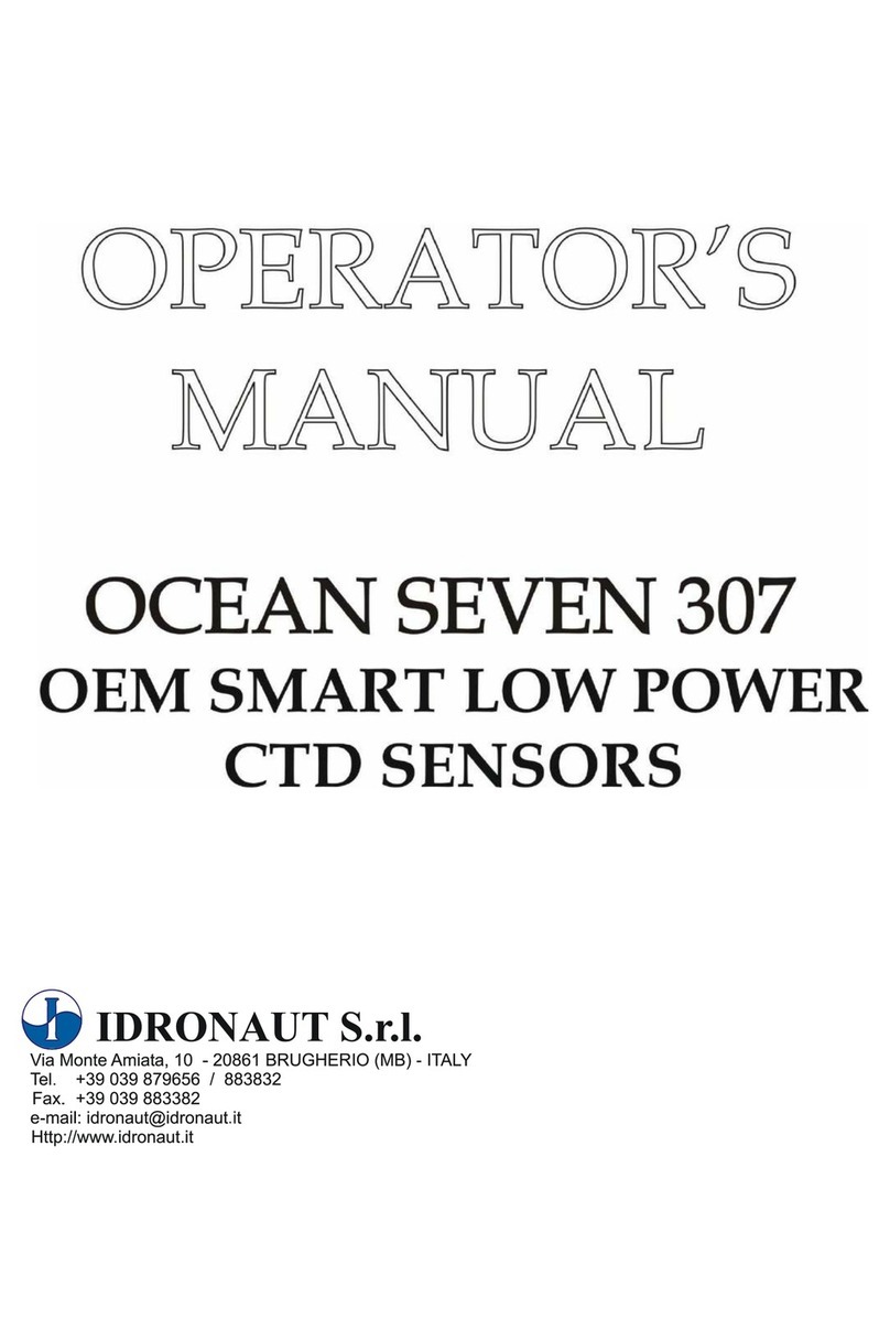 idronaut Ocean Seven 307 Operator's manual idronaut Ocean Seven 307 Operator's manual