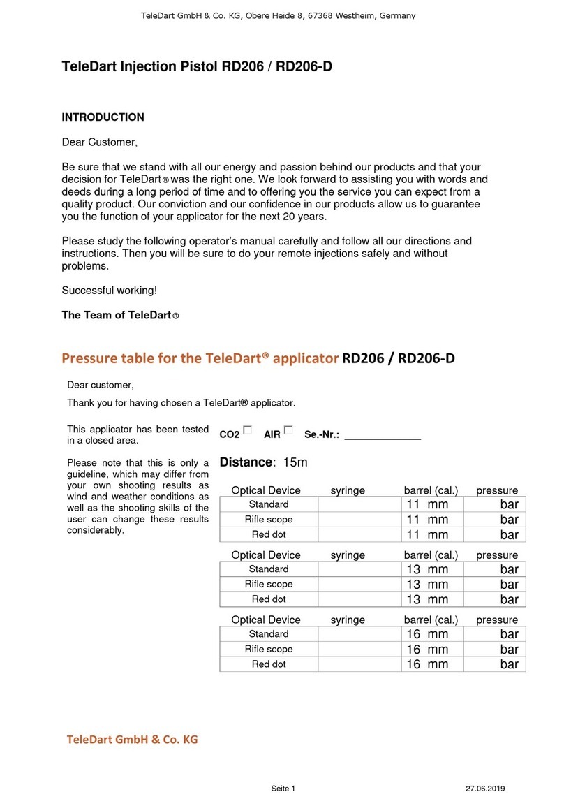 TeleDart RD206 manual