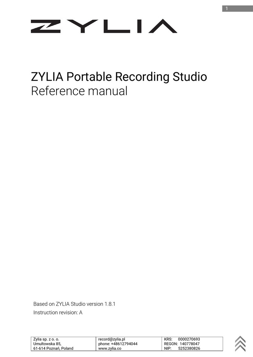 ZYLIA ZM-1 Reference manual
