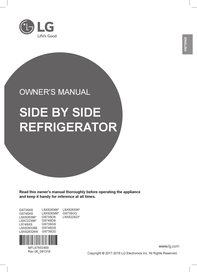 LG GS73SXS owner's manual