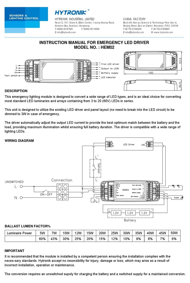 Hytronik HEM02 instruction manual