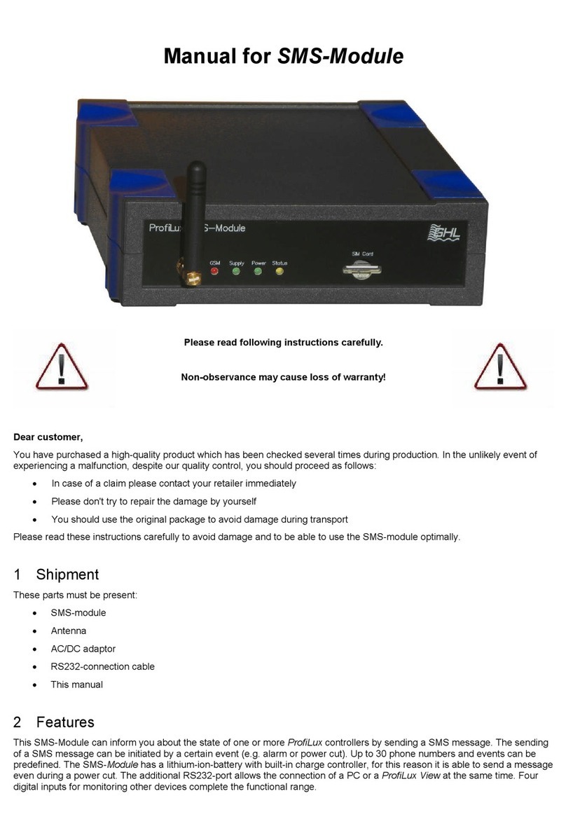 GHL ProfiLux SMS-Module manual