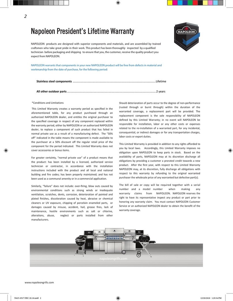 Napoleon BI-3624-1D1W User manual Napoleon BI-3624-1D1W User manual