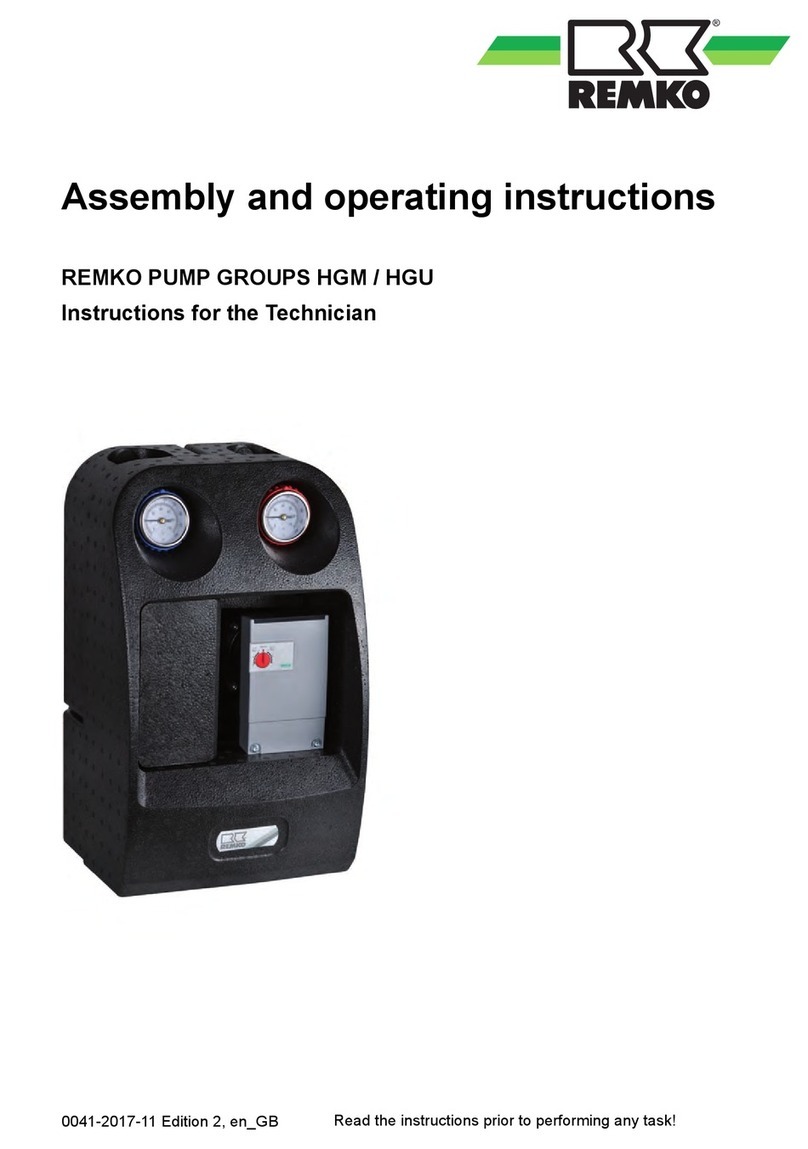 REMKO HGM Assembly and operating instructions