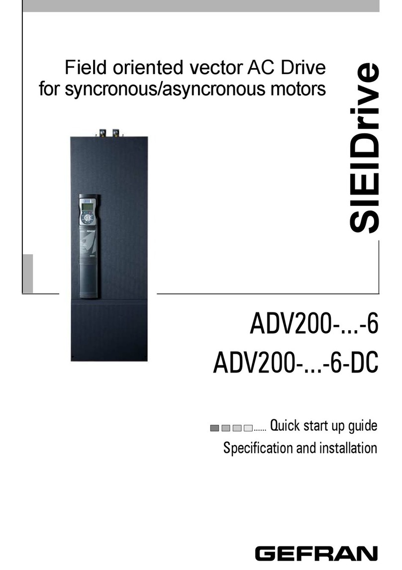 gefran SIEIDrive ADV200-x-6 Series Troubleshooting guide