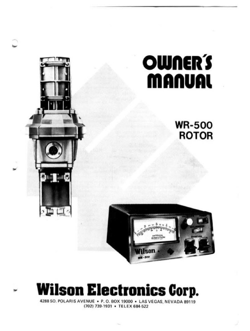 Wilson Electronics WR-500 User manual Wilson Electronics WR-500 User manual