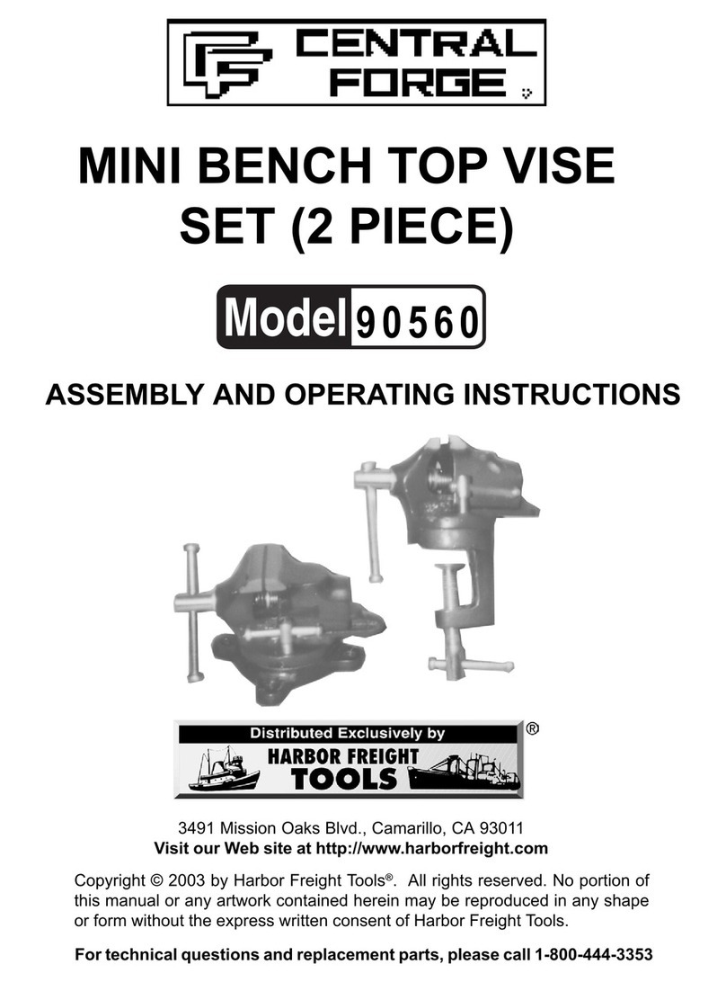 Central Forge 90560 Assembly and operating instructions