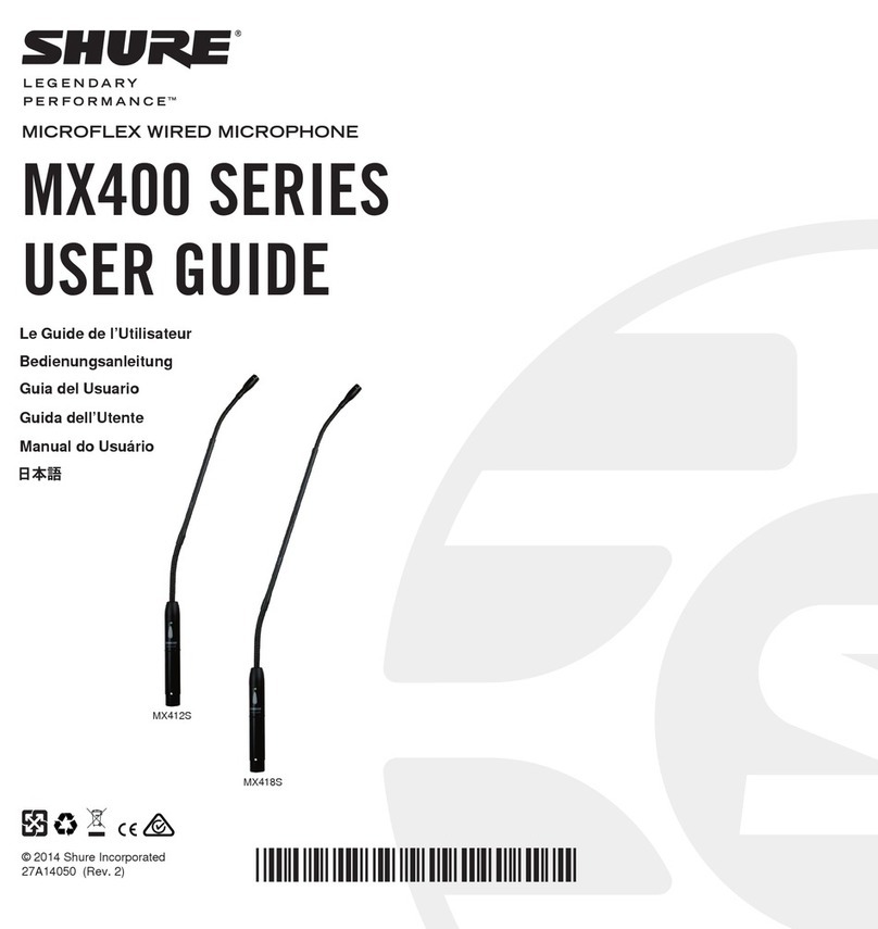 Shure Legendary Performance MX412 user guide