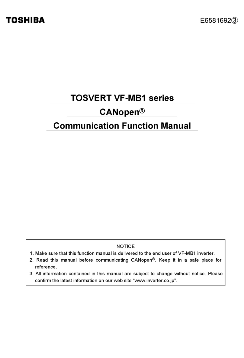 Toshiba TOSVERT VF-MB1 User manual