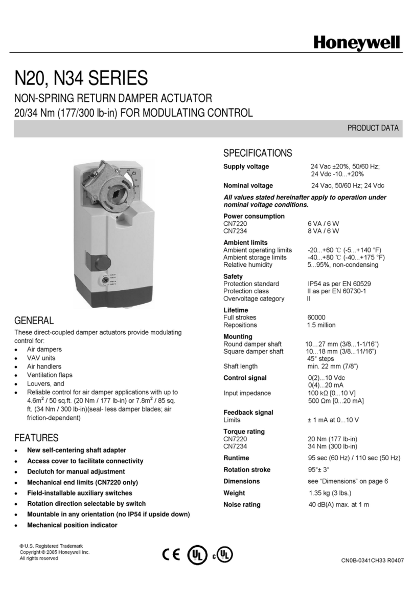 Honeywell N20 Series Operation manual