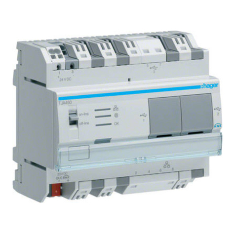 hager domovea TJA450 Installer manual