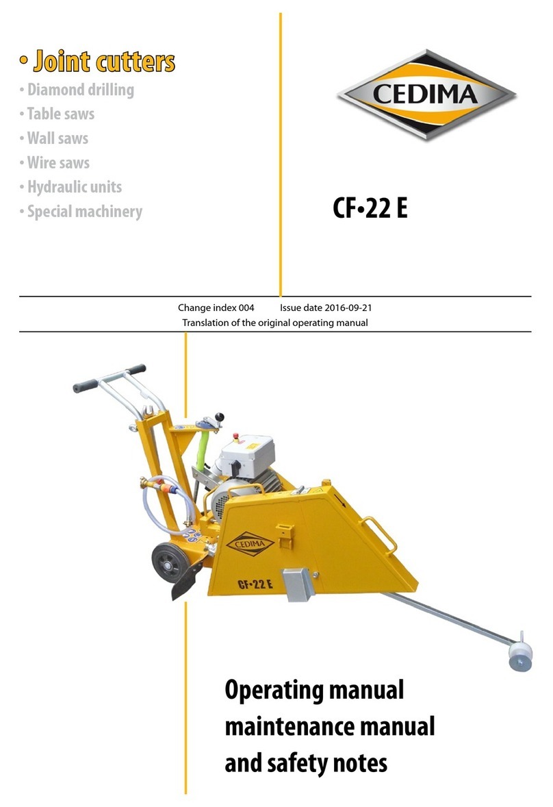 Cedima CF 22 E Safety, operating and maintenance instructions