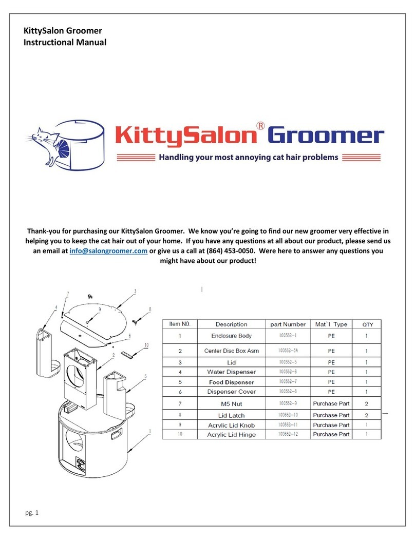 Watchorn Products KittySalon Groomer Instructional manual