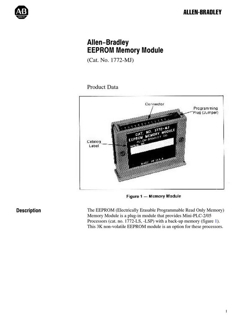 Allen-Bradley 1772-MJ Operation manual