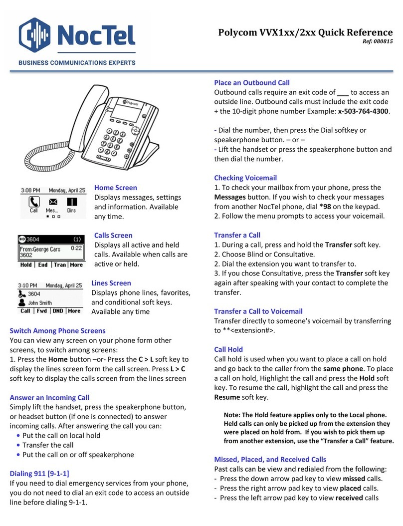 Polycom VVX 2 Series User manual