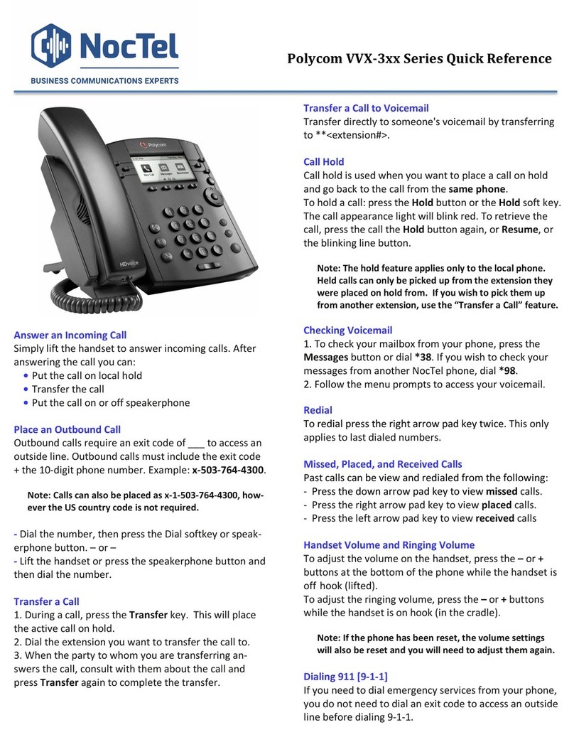 Polycom VVX 3 Series User manual