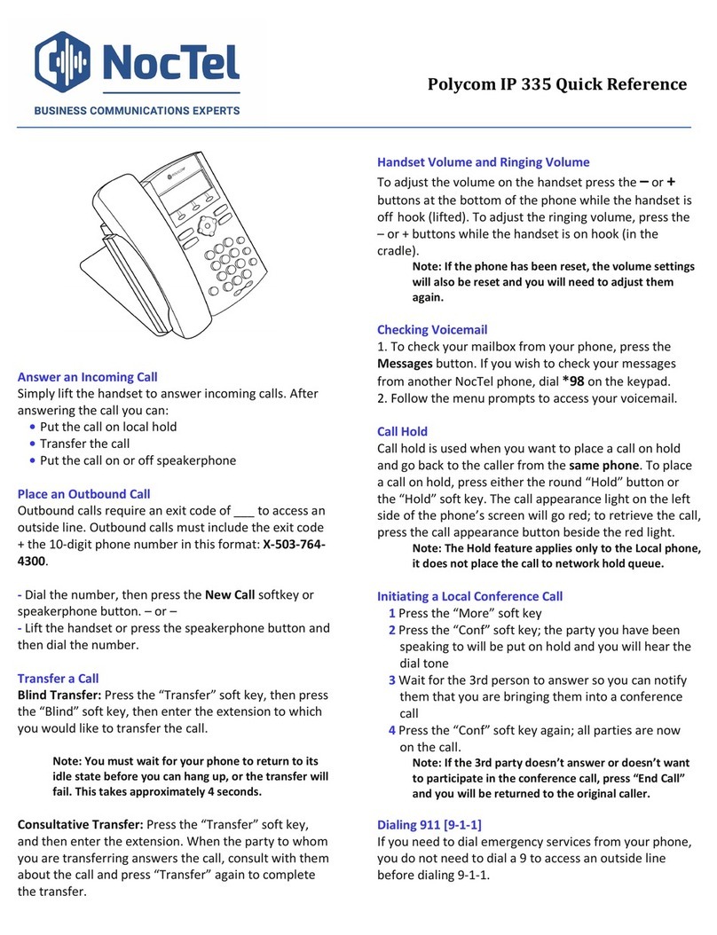 Polycom SoundPoint IP 335 User manual