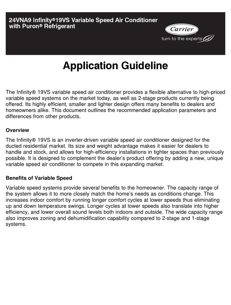 Carrier 24VNA9 Infinity 19VS Instruction Manual