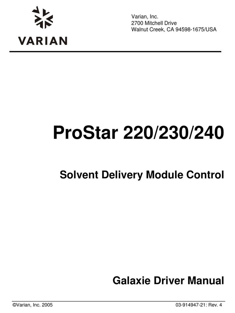 Varian ProStar 220 Release note