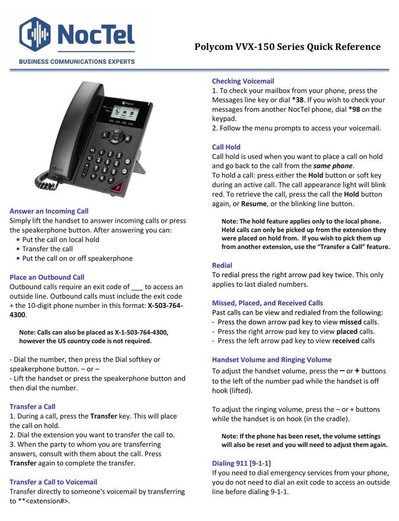 Polycom VVX-150 Series User manual