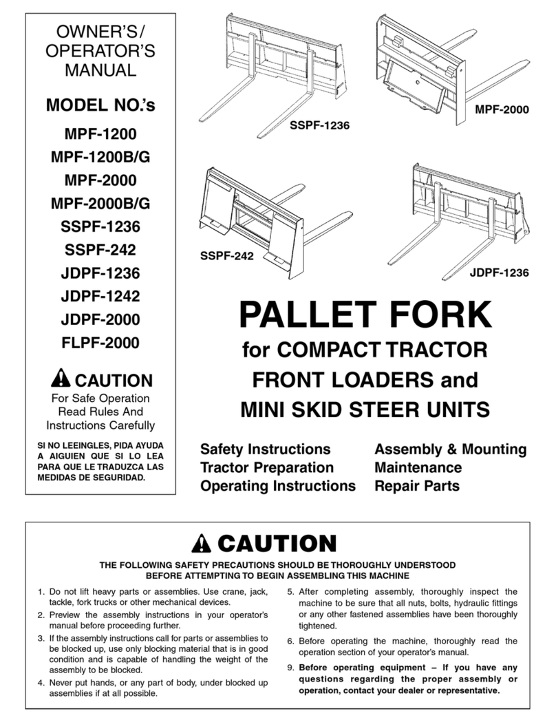Worksaver MPF-1200 Owner's/operator's manual