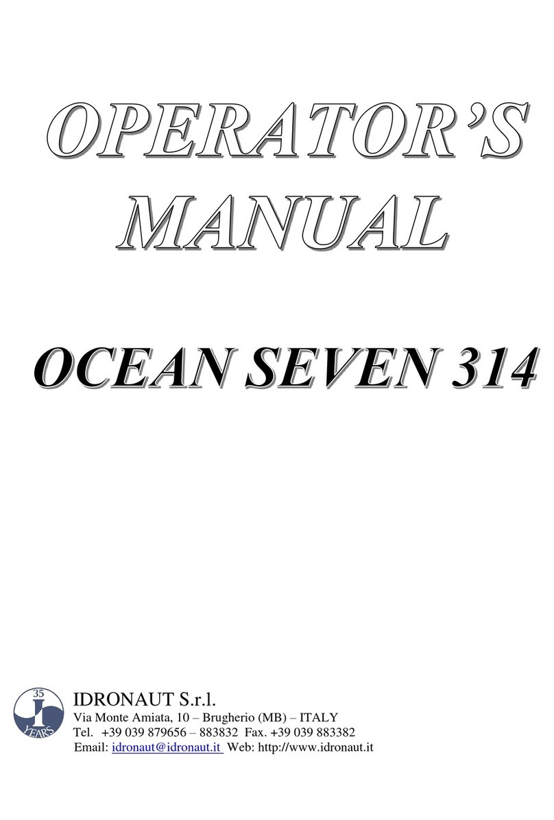 idronaut Ocean Seven 314 Operator's manual idronaut Ocean Seven 314 Operator's manual