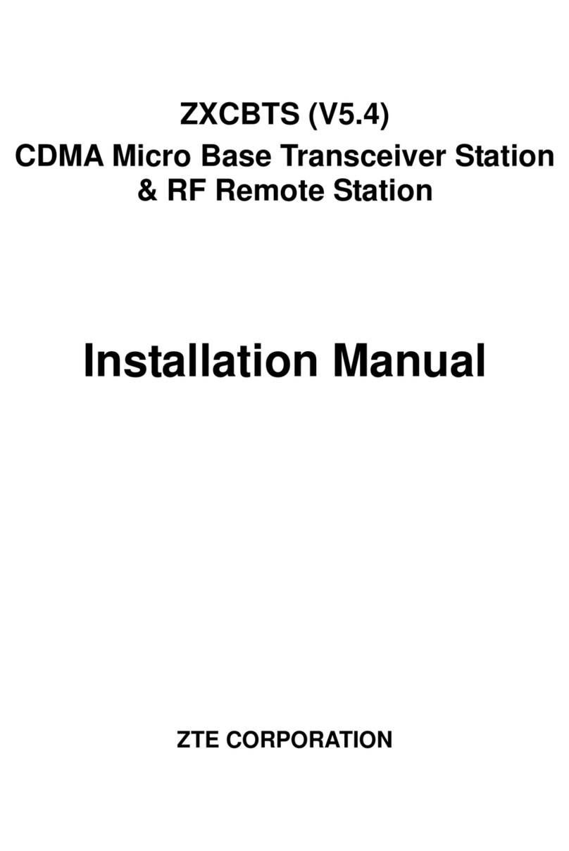 Zte ZXCBTS Series installation manual
