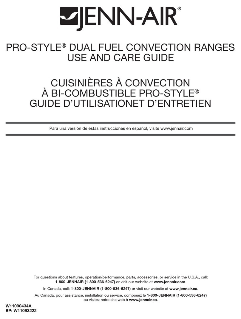 Jenn-Air PRO-STYLE Use and care guide