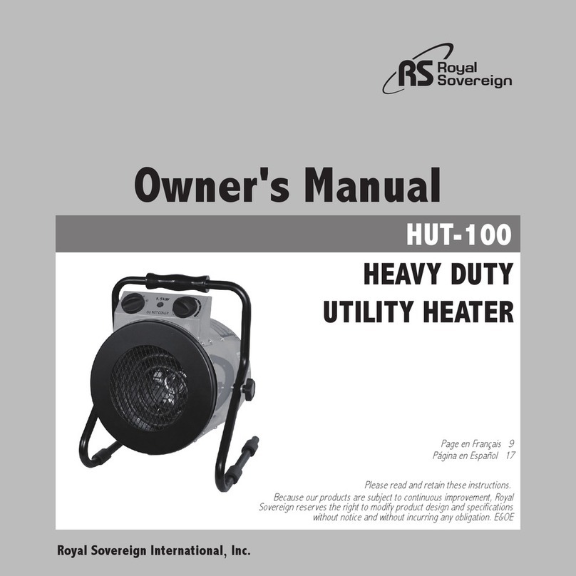 Royal Sovereign HUT-100 owner's manual