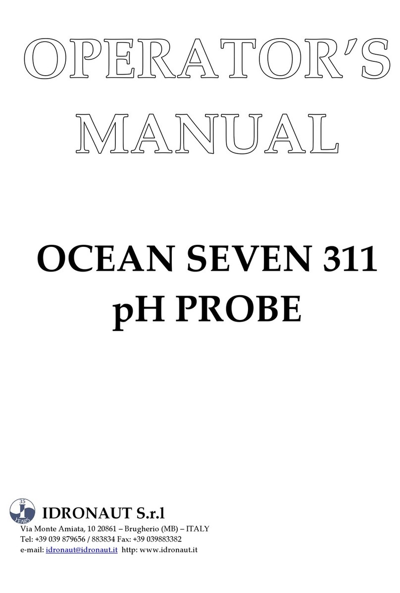 idronaut Ocean Seven 311 Operator's manual