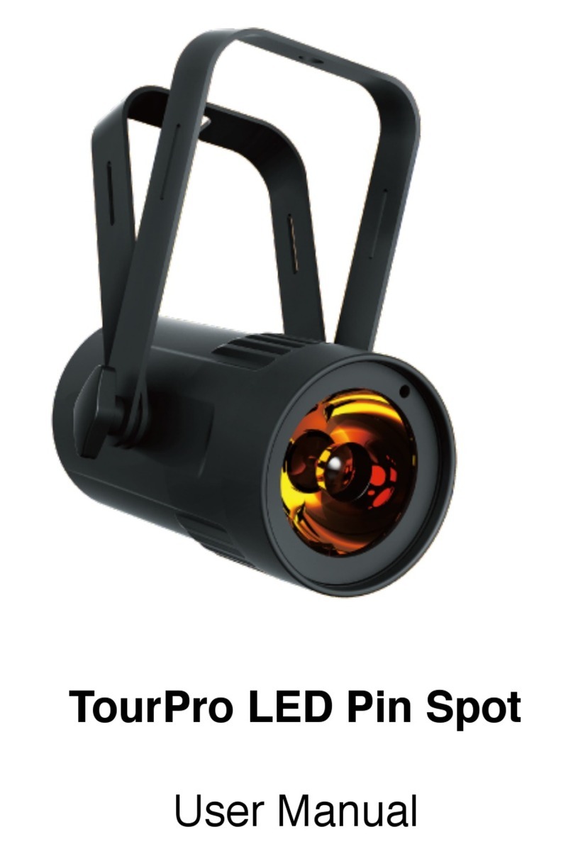 TourPro Lighting LED Pin Spot user manual