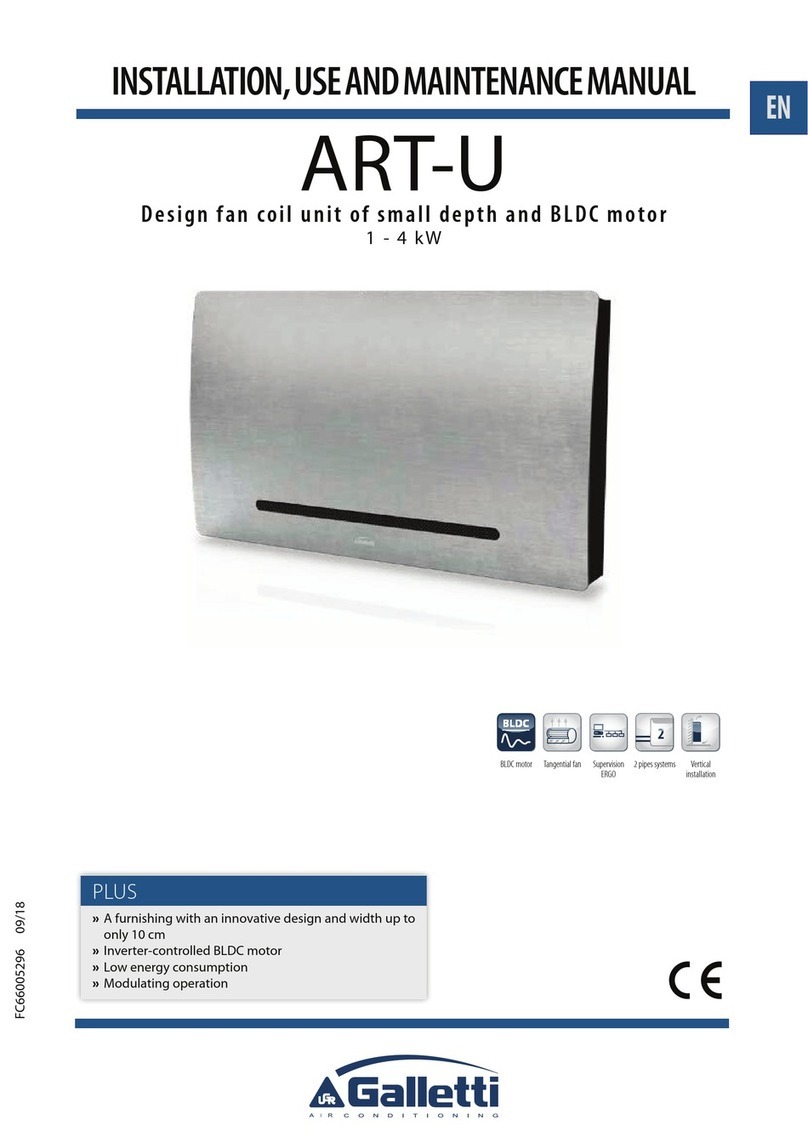 Galletti ART-U Installation, use and maintenance manual