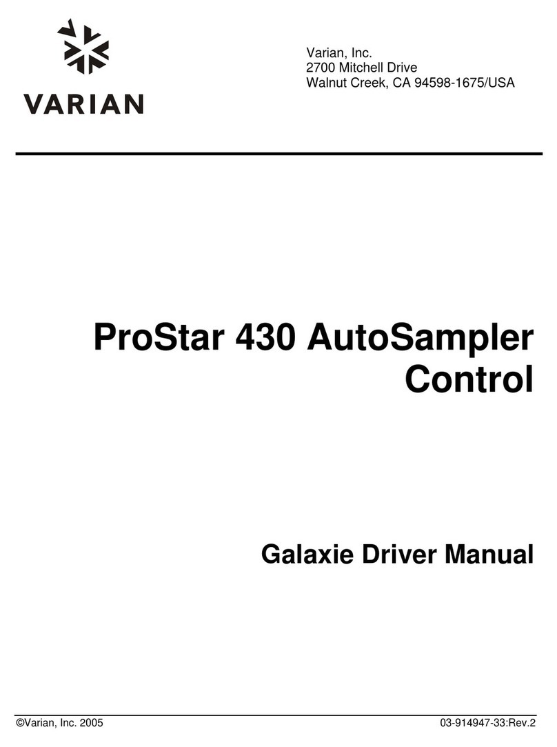 Varian ProStar 430 Release note