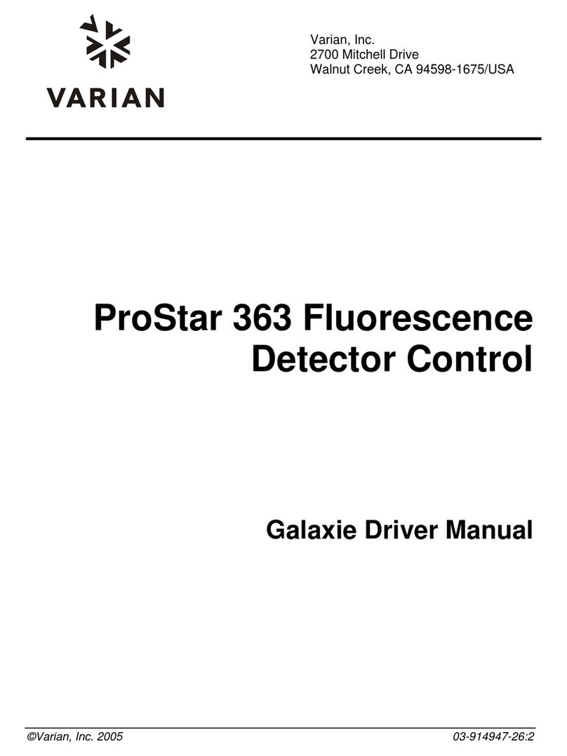 Varian ProStar 363 Release note