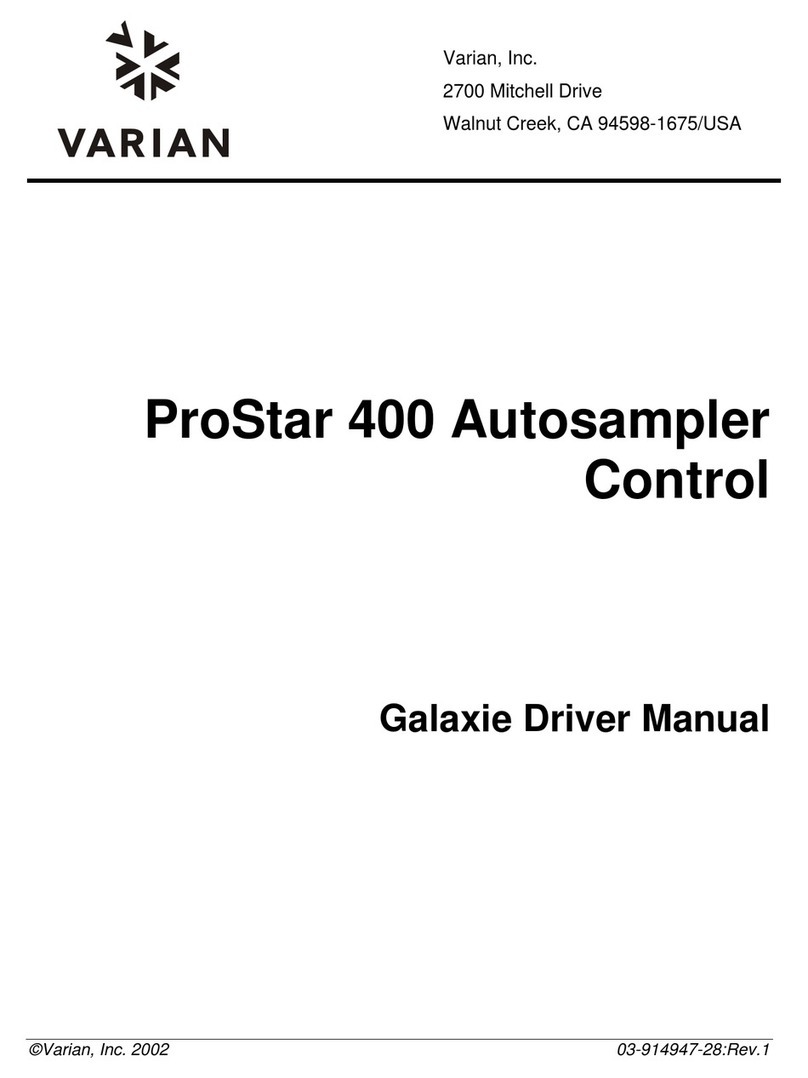 Varian ProStar 400 Release note