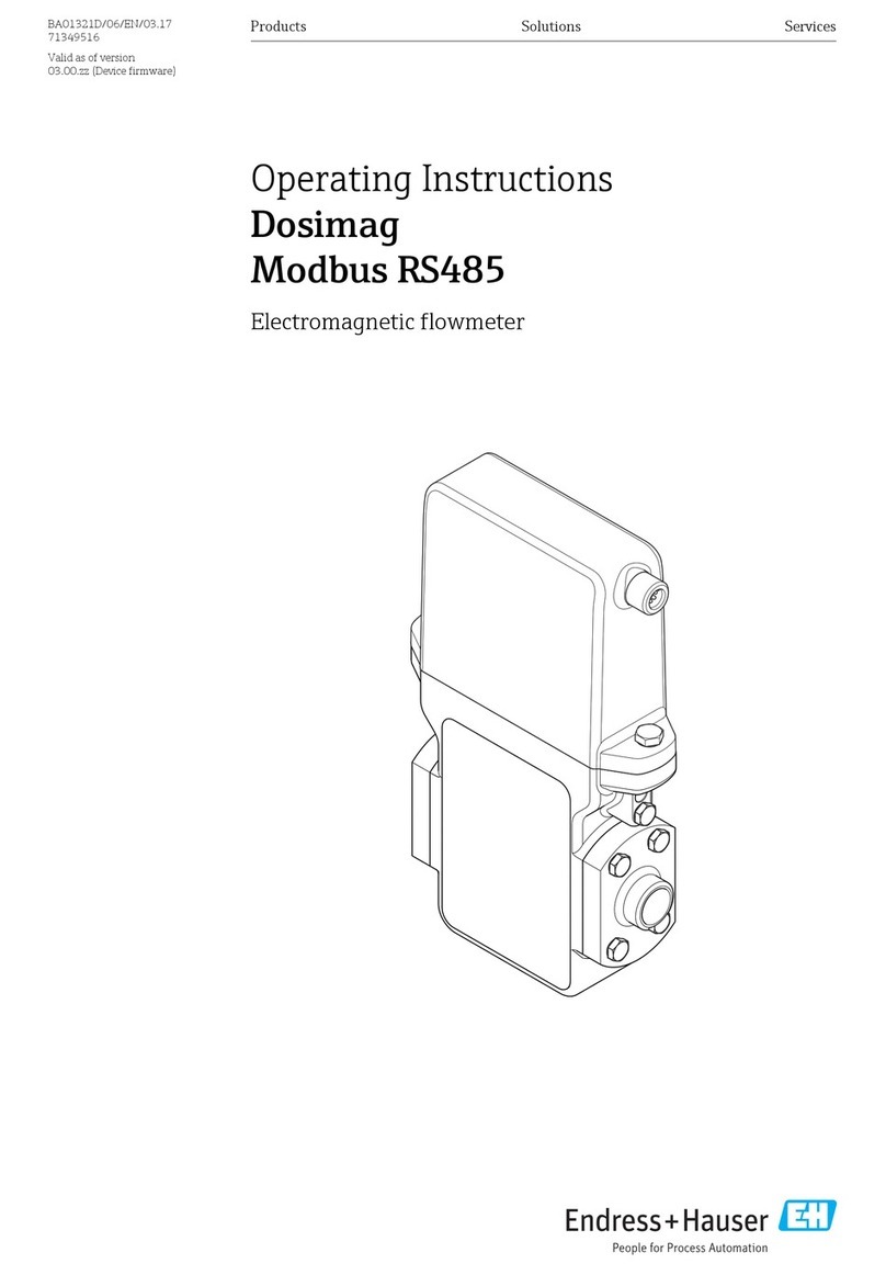 Endress+Hauser MODBUS RS485 operating instructions